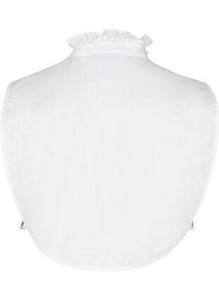 Løs skjortekrage med volangkant, Bright White, Packshot image number 1