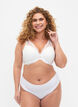 Vattert blonde-BH med spiler, Hvit, Model image number 1