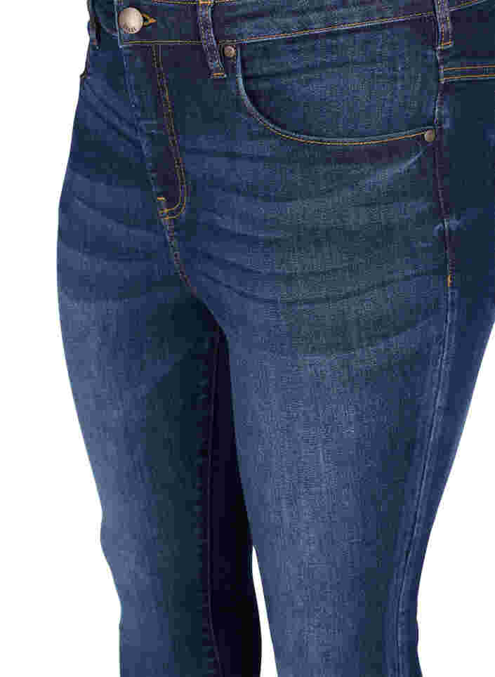 Super slim Amy jeans med høyt liv, Dark blue, Packshot image number 2