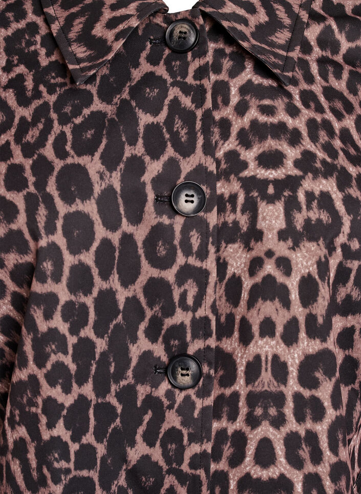 Leopardmønstret kåpe, Brun, Packshot image number 2