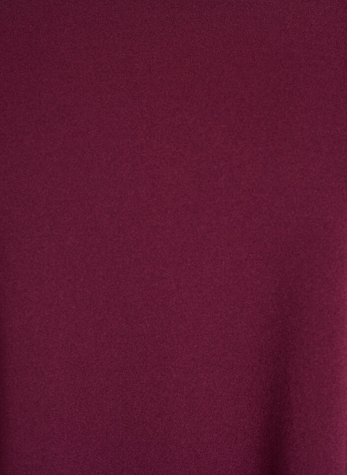 FLASH - Kort A-linje kjole med 3/4 ermer, Rød, Packshot image number 2