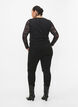 Tettsittende jeans med detaljer, Black, Model image number 1