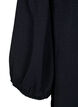 Kortermet bluse med sløyfe bak på ryggen, Black, Packshot image number 3