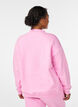 Sweatshirt med h&oslash;y hals og lange ermer, Rosa, Model image number 2