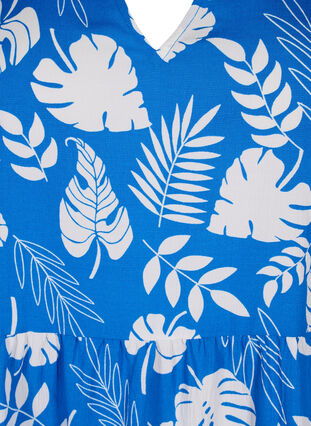 Zizzi Flash - Kjole i A-linje med trykk, Skydiver White AOP, Packshot image number 2