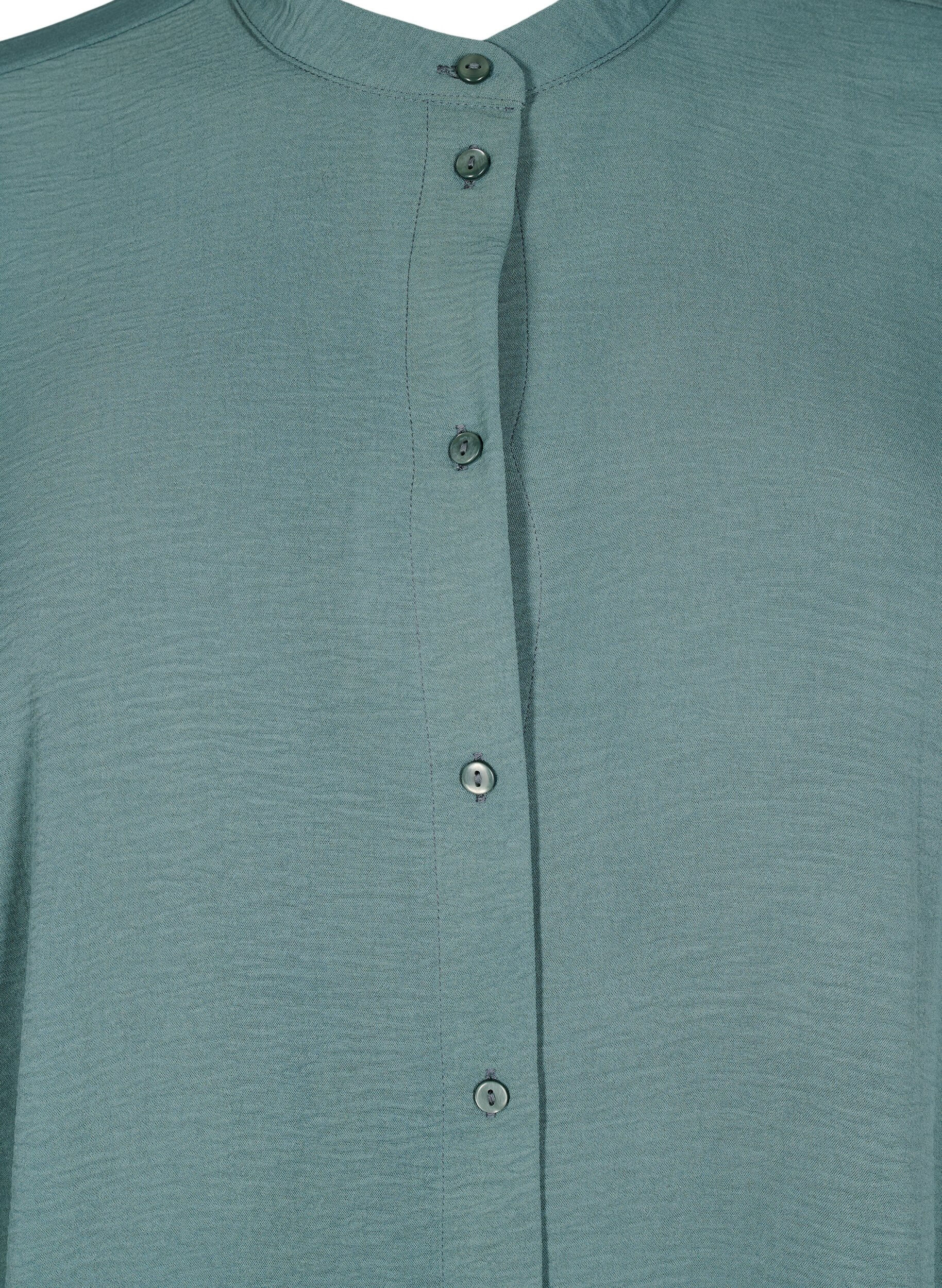 Zizzi FLASH - Tunika med 3/4 ermer, Gr&oslash;nn, Packshot image number 2