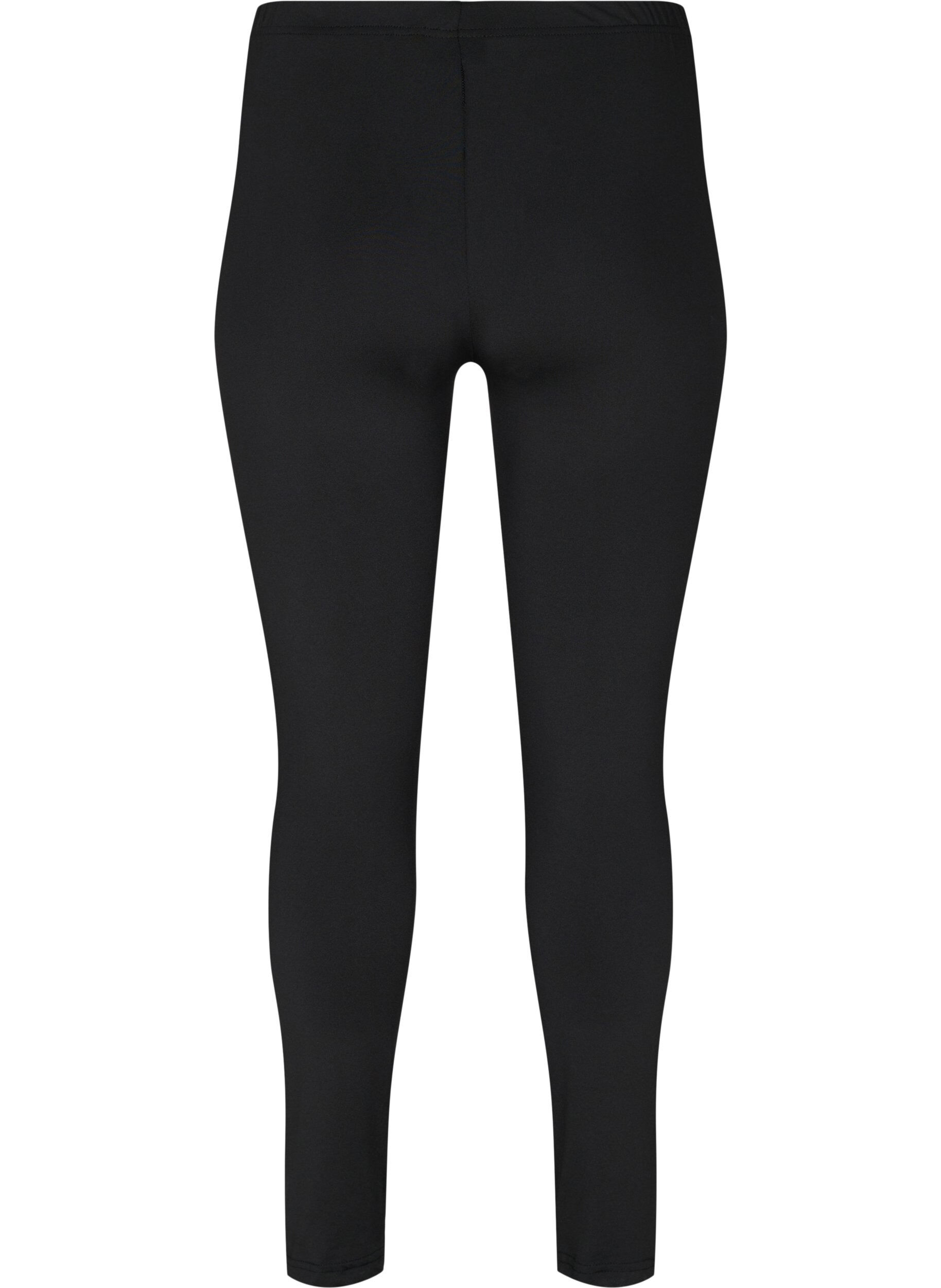 Zizzi Basisleggings, 2.stk, Black, Packshot image number 1