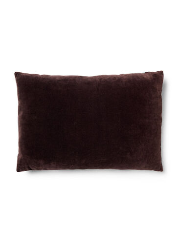 Stripete putetrekk i velur, Seal Brown Comb, Packshot image number 1
