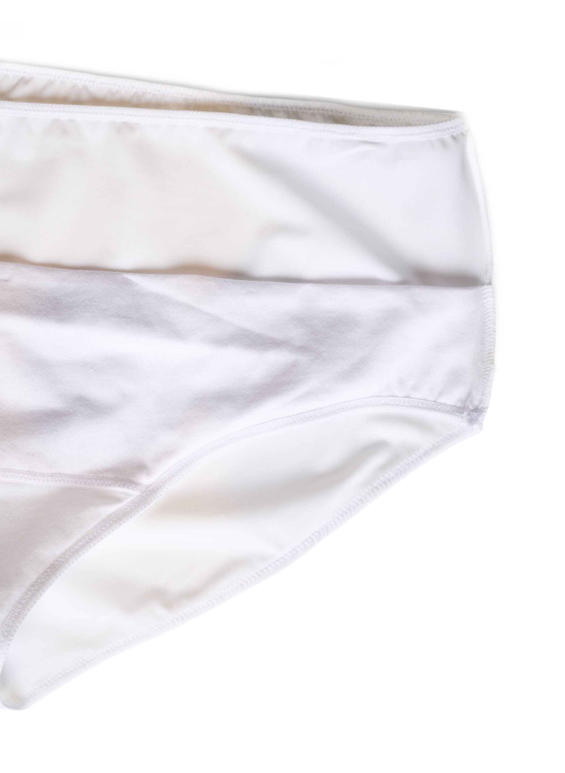 ZizziMicrofibertruser med innerlomme, Hvit, Packshot image number 3