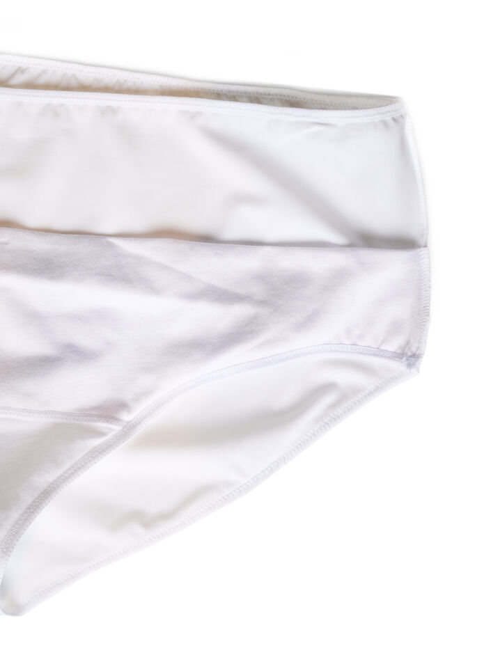 Microfibertruser med innerlomme, Hvit, Packshot image number 3
