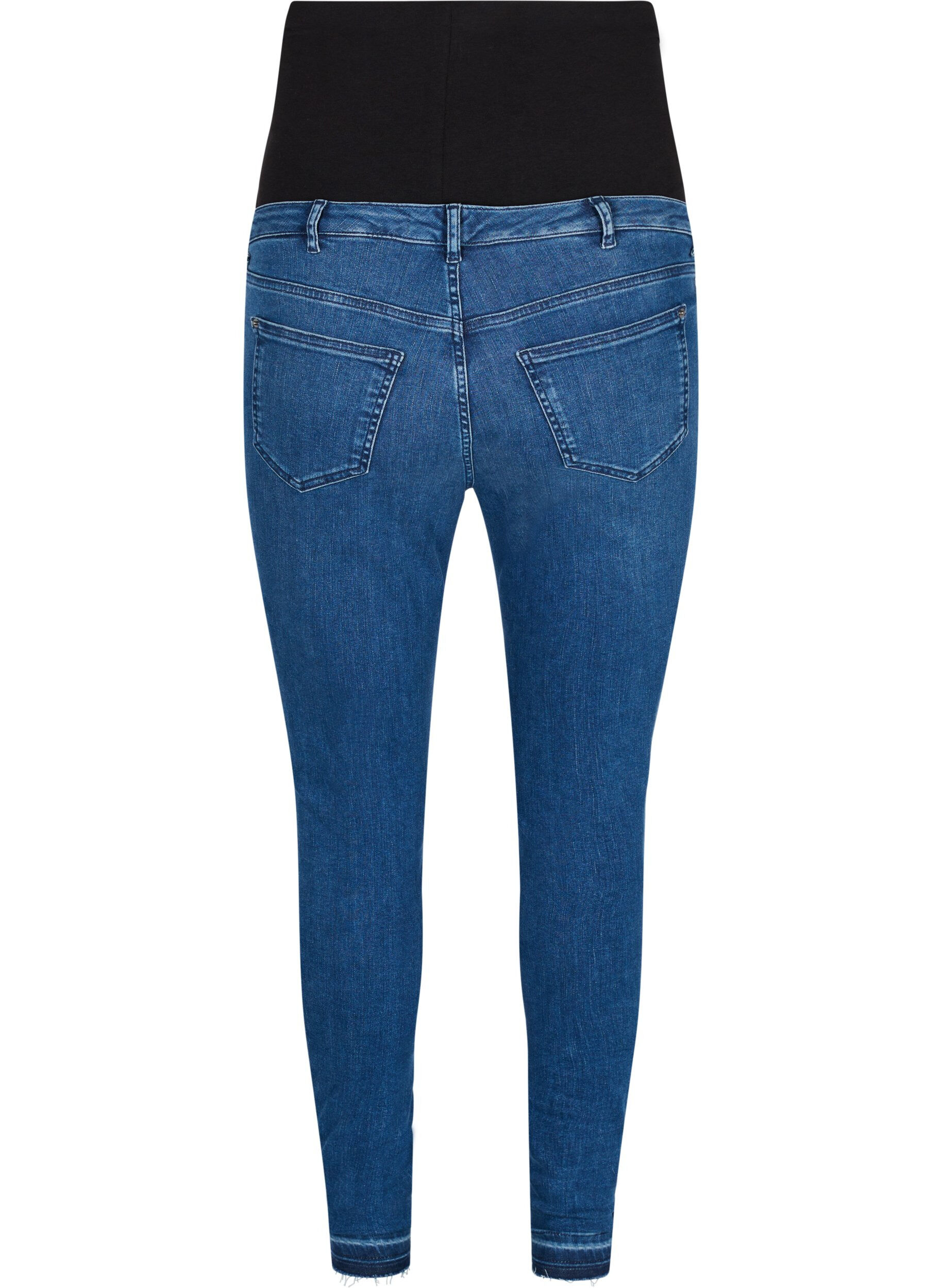 Zizzi Amy jeans til gravide, Blue denim, Packshot image number 1