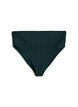 Rutete bikinibukser med høy midje og tai snitt, Grønn, Packshot image number 0
