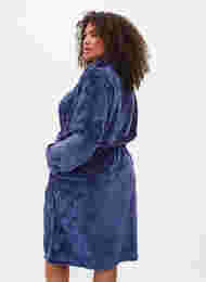 Morgenkåpe med glidelås og lommer, Peacoat, Model