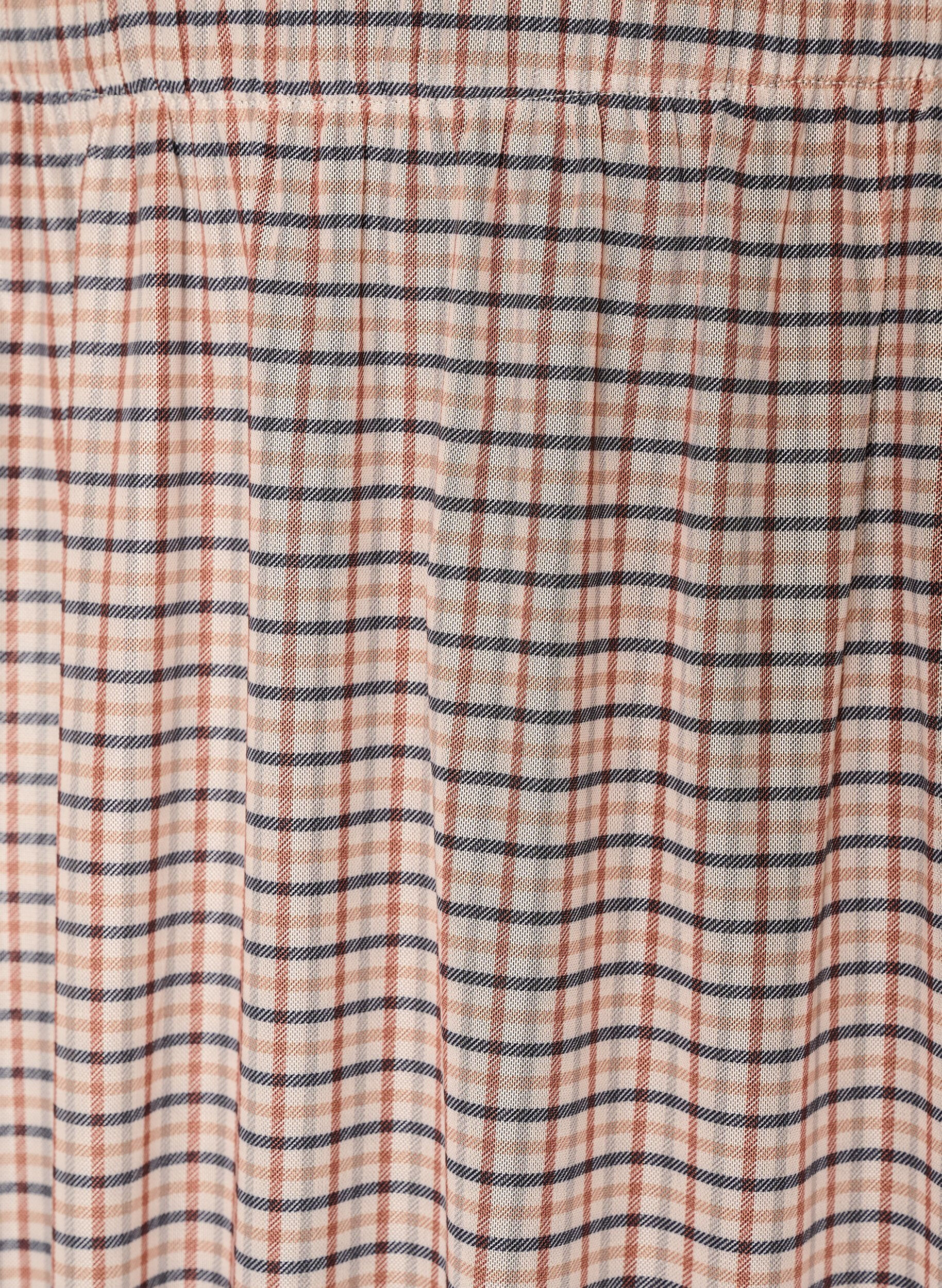 ZizziRutete midiskj&oslash;rt i netting, Beige, Packshot image number 2
