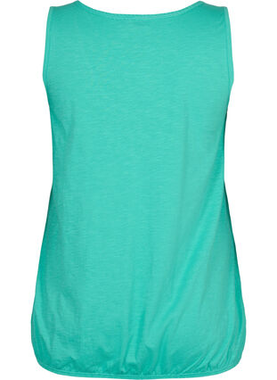 Bomullstopp med blondekant, Aqua Green, Packshot image number 1