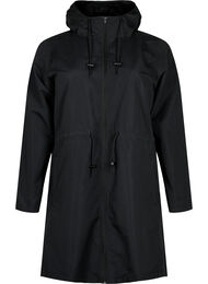 FLASH - Vannavvisende parkas med hette, Black