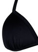 Ensfarget trekantbikini, Svart, Packshot image number 2