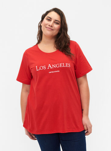 FLASH - T-skjorte med motiv, High Risk Red, Model image number 0