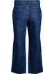 Jeans med vide ben og nagler med høy midje, Blå, Packshot image number 1