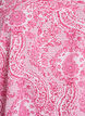 Viskose bluse med paisleym&oslash;nster og firkantet utringning, Rosa, Packshot image number 2