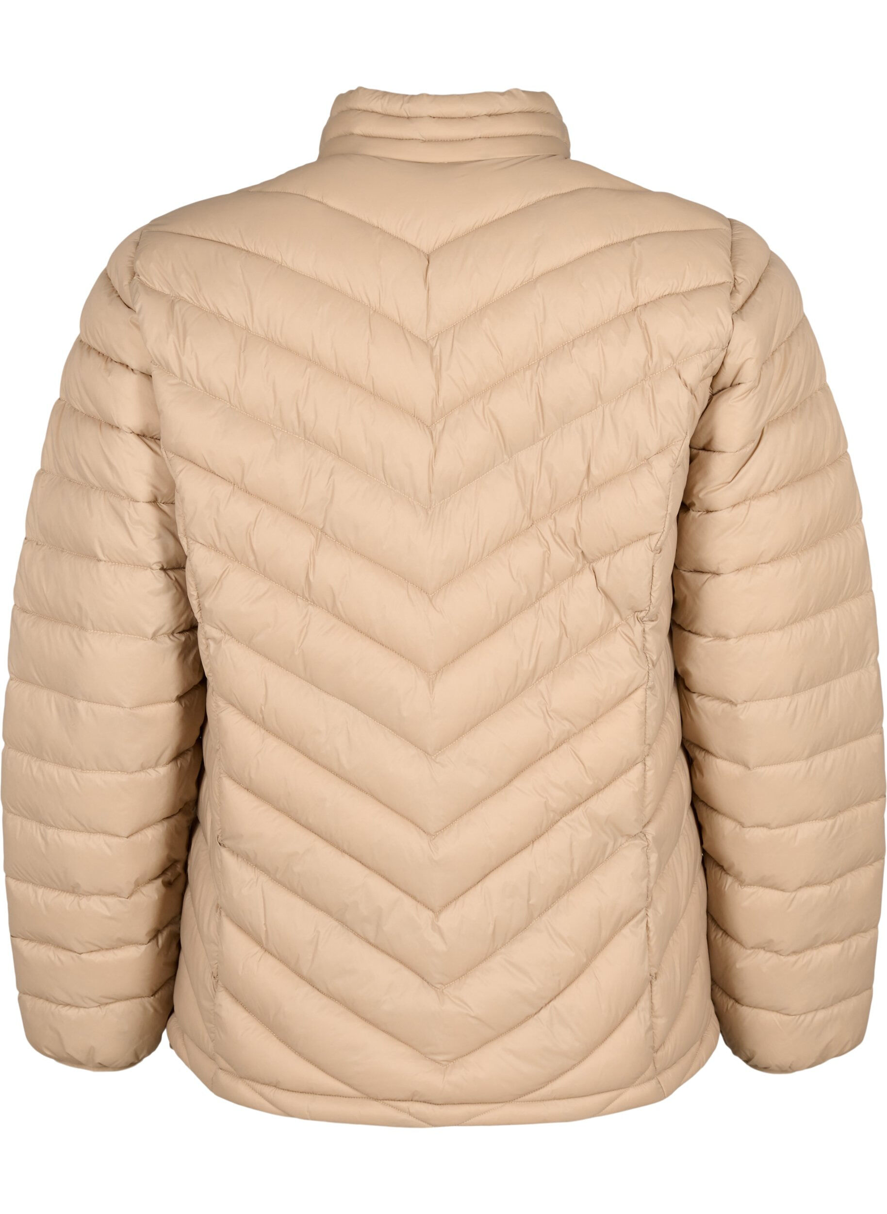 Zizzi Lett jakke med lommer, Brun, Packshot image number 1