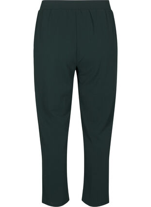 Zizzi Flash – Bukser med rett passform, Grønn, Packshot image number 1