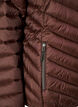 Lett jakke med hette, Brun, Packshot image number 3