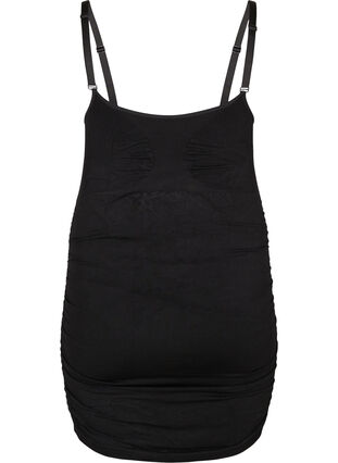 Zizzi Sømløs topp til gravide med ammefunksjon, Black, Packshot image number 1