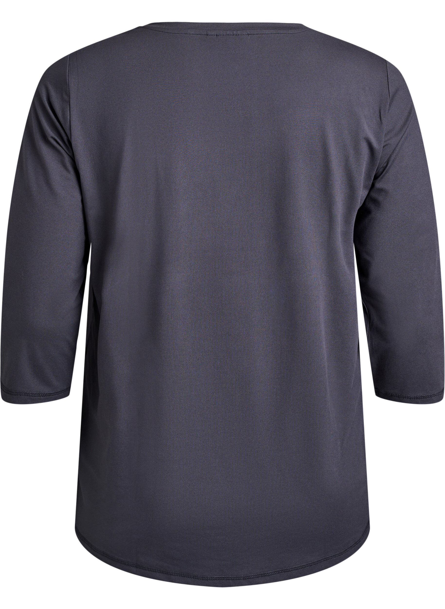 ZizziTreningsbluse med 3/4-ermer, Gr&aring;, Packshot image number 1
