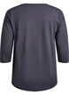 Treningsbluse med 3/4-ermer, Gr&aring;, Packshot image number 1