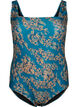 Badedrakt med blomstertrykk, Zebra Flower, Packshot image number 0