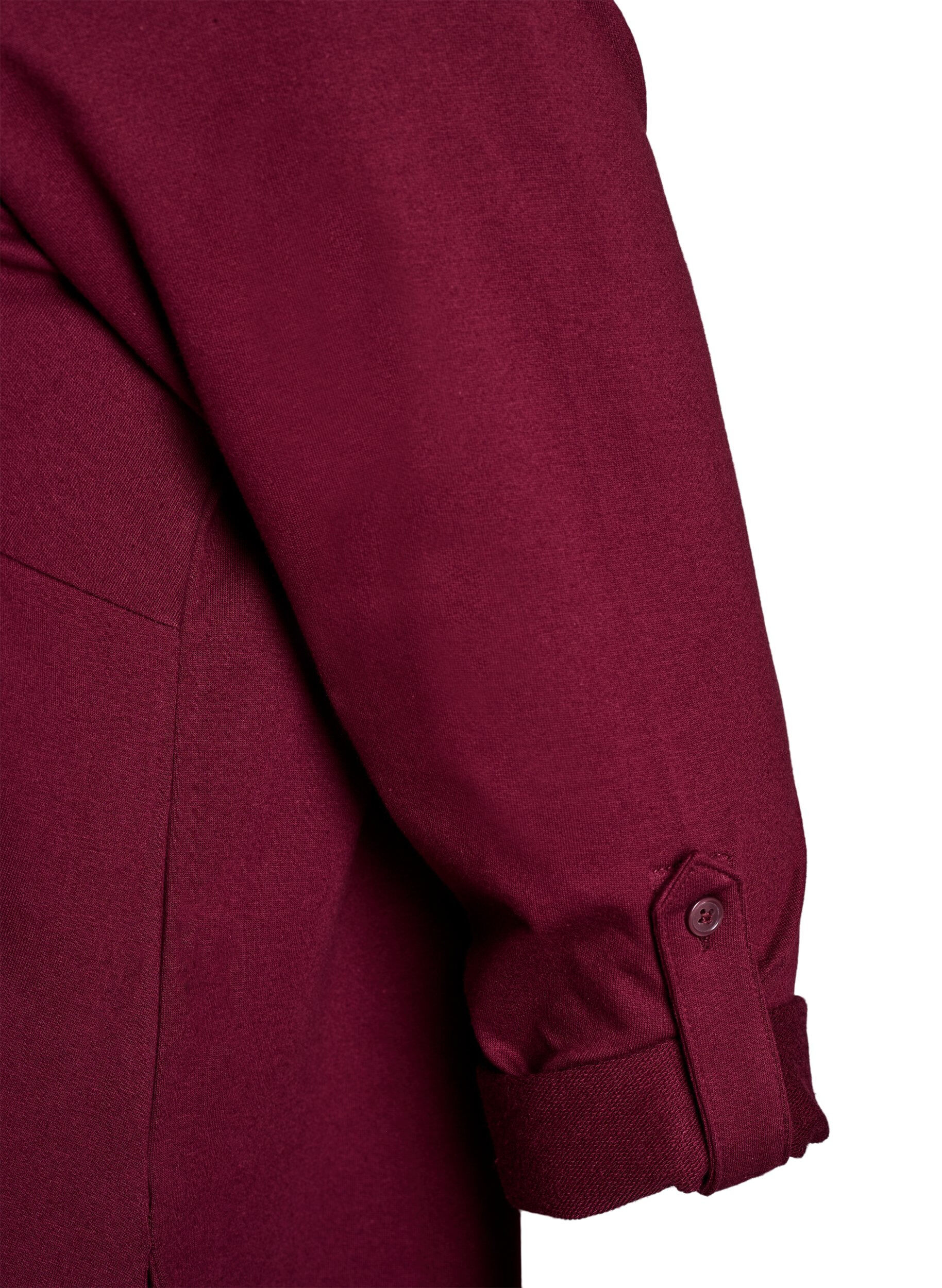 ZizziBallongkjole med lommer, M&oslash;rk Bordeaux, Packshot image number 3