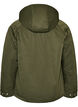 Polstret parkas med avtakbar hette, Gr&oslash;nn, Packshot image number 1