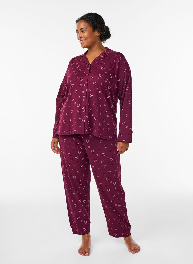 Pyjamasett i bomull, , Model Pyjamasett i bomull, , Model