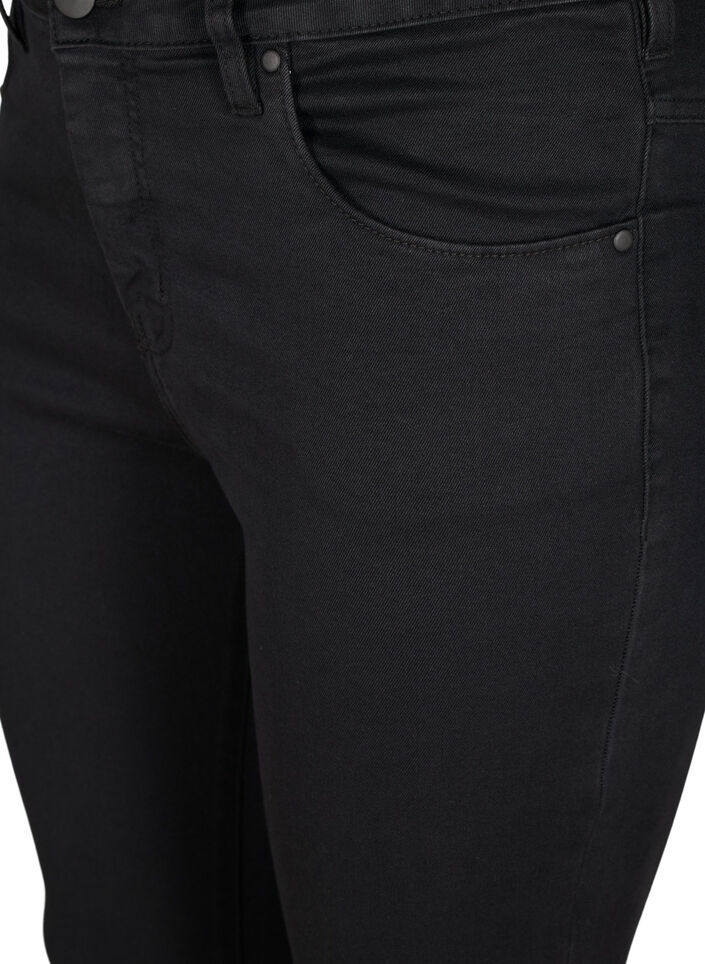 Super slim Amy jeans med høyt liv, Black, Packshot image number 2