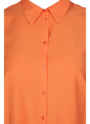 Lang skjorte i viskose, Celosia Orange, Packshot image number 2