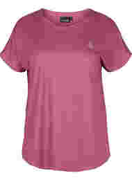 Ensfarget t-skjorte til trening, Violet Quartz