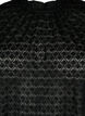 Bluse med lange ermer og mønstret tekstur, Black, Packshot image number 2