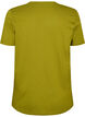 Bomulls T-skjorte med tekstmerke, Gr&oslash;nn, Packshot image number 1