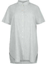 Lang skjorte med korte ermer, Black Forest Stripe