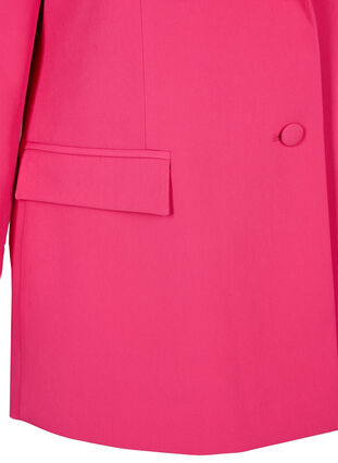 Klassisk blazer med knappelukking, Pink Yarrow, Packshot image number 3