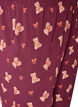 Pyjamasbukser med trykk, R&oslash;d, Packshot image number 2