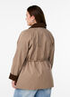 Vårjakke med kontrasterende cordfløyelsdetaljer, Desert Taupe, Model image number 1