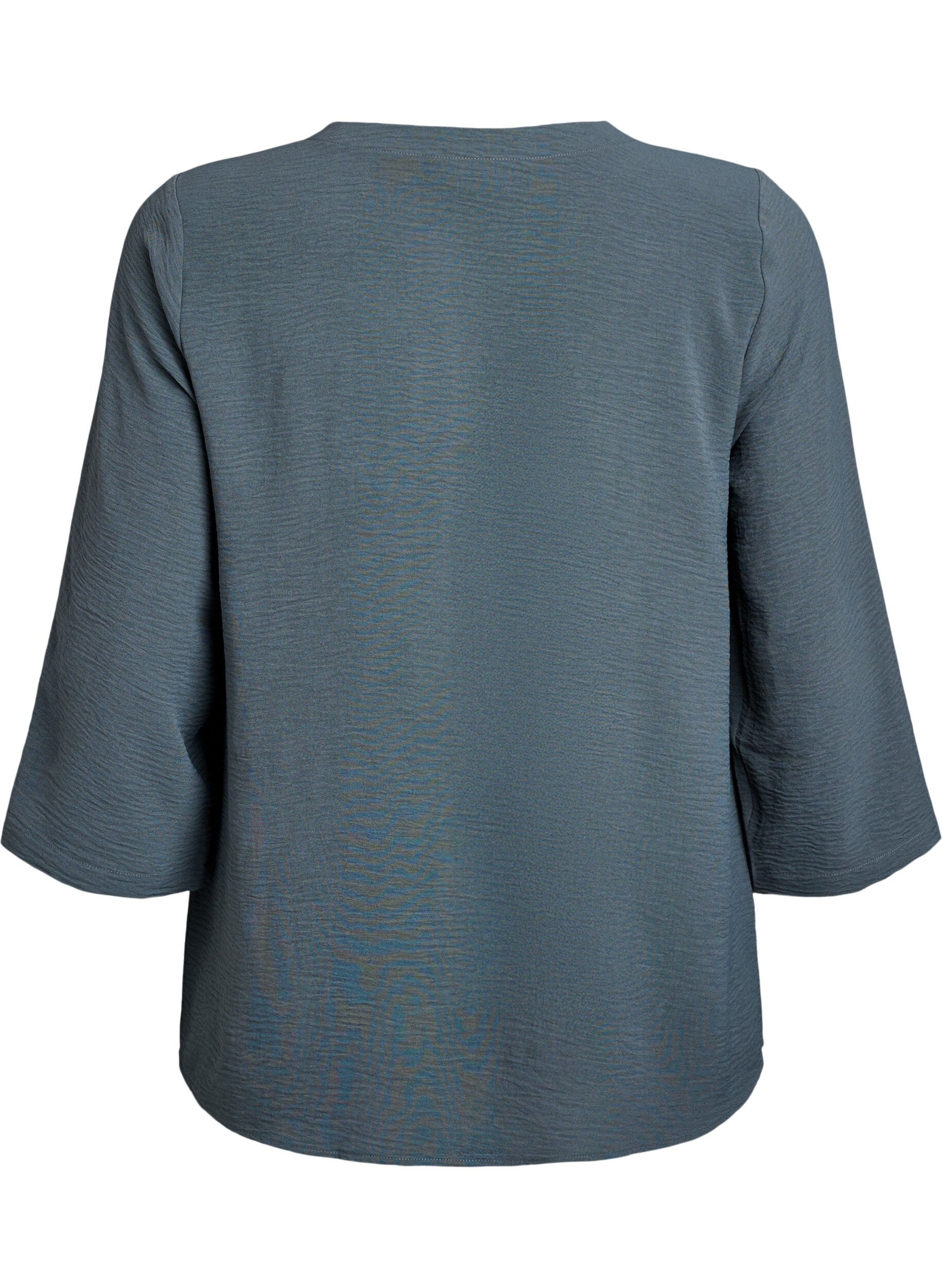 ZizziBluse med 3/4 ermer, Gr&oslash;nn, Packshot image number 1