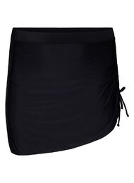 Bikiniskjørt med fastsydd truse, Black