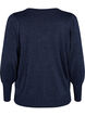Strikket bluse med shimmer og V-hals, Naval A.w.Blue Lurex, Packshot image number 1