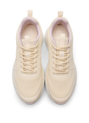 Zizzi Wide fit - Komfortable sneakers med støtabsorberende såle, Beige, Packshot image number 2