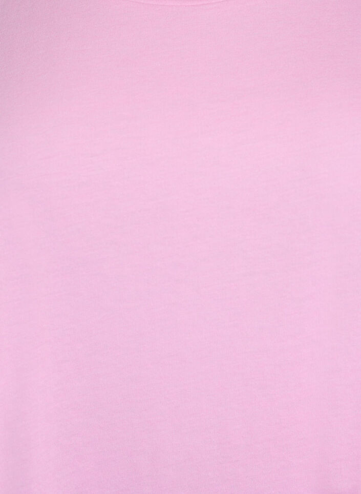 Kortermet T-skjorte i bomullsblanding, Rosa, Packshot image number 2