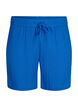 Shorts i bomullsmusselin med lommer, Victoria blue, Packshot image number 0