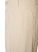 Bermudashorts med h&oslash;y midje i lin og viskose, Beige, Packshot image number 2